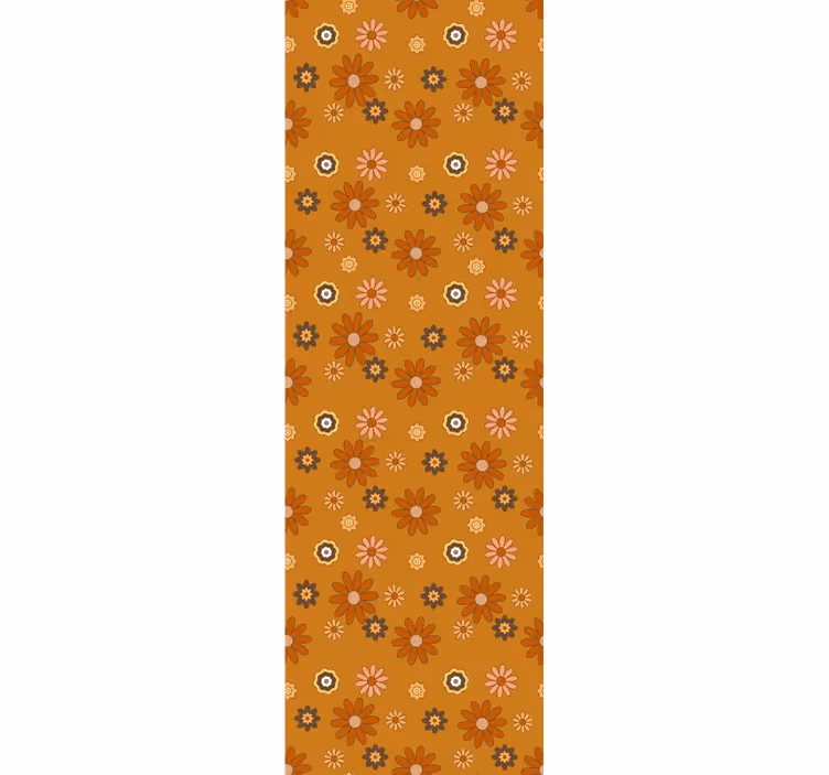 Roleta vintage kwiaty mocy lat 60. - TenStickers