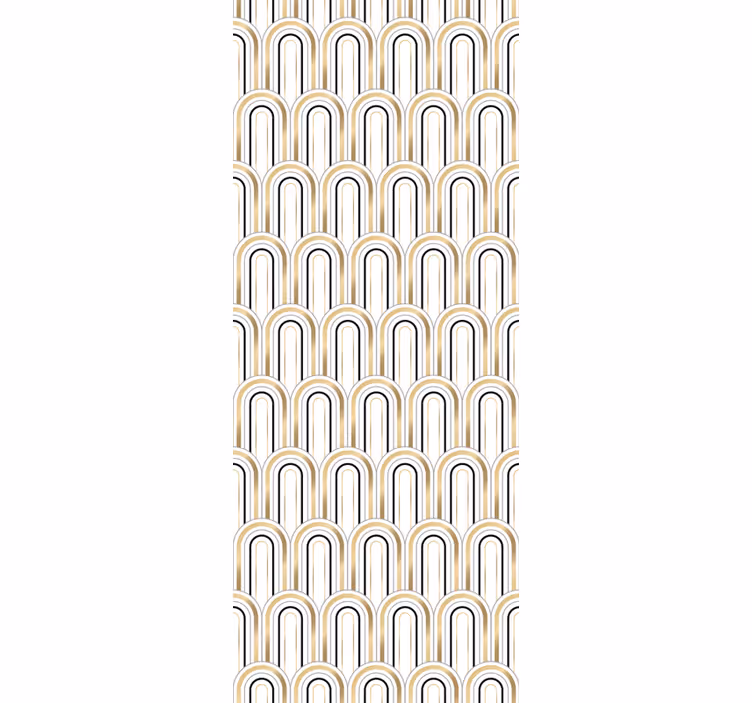 Roleta vintage figury geometryczne w stylu art deco - TenStickers