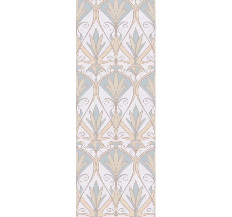 Roleta vintage w botaniczny retro kwiatowy wzór - TenStickers