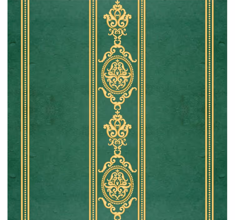 Roleta vintage w pionowe złote paski - TenStickers