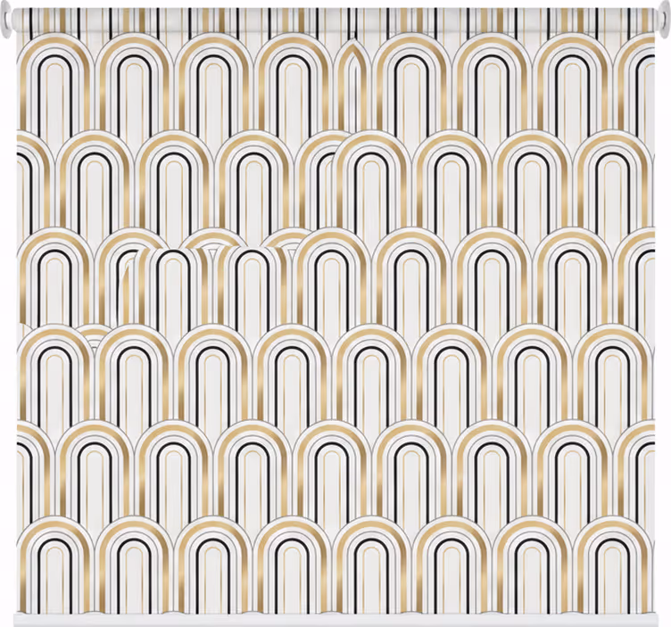 Roleta do salonu w geometryczne figury art deco - TenStickers