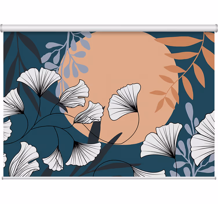 Roleta do salonu w kolorowym stylu glamour ginko - TenStickers