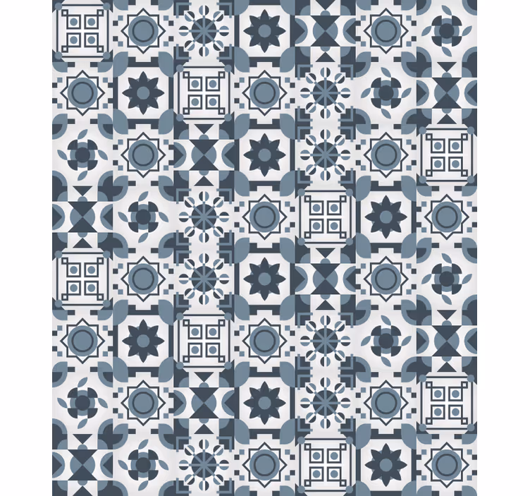 Roleta do sypialni w geometryczny wzór kafli - TenStickers