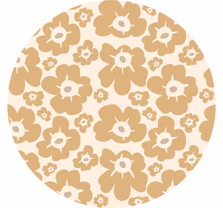Roleta do sypialni w beżowe maki - TenStickers