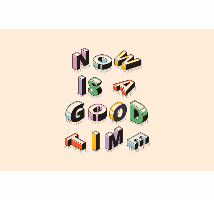Beżowa roleta w kolorowy retro wzór - TenStickers
