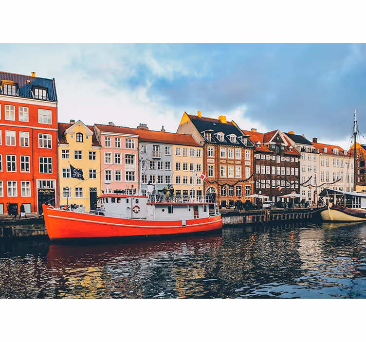 Roleta do sypialni w pięknym i kolorowym nyhavn - TenStickers