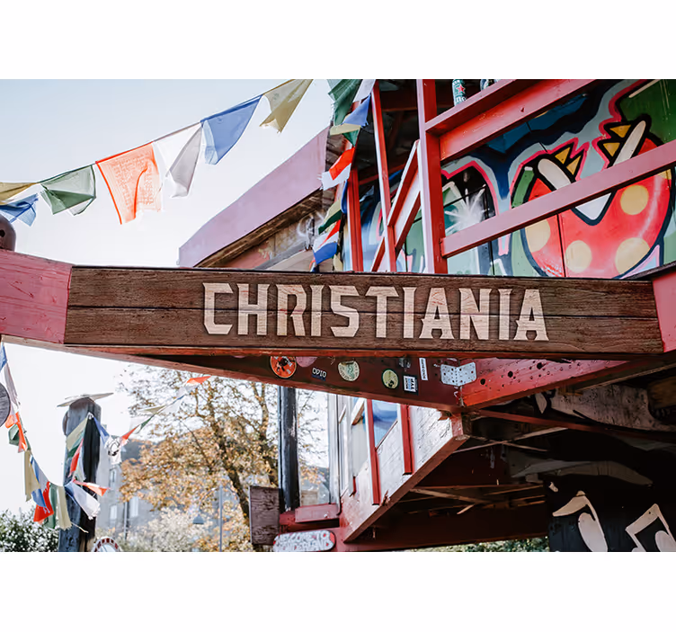 Roleta do sypialni wejście do christianii w kopenhadze - TenStickers