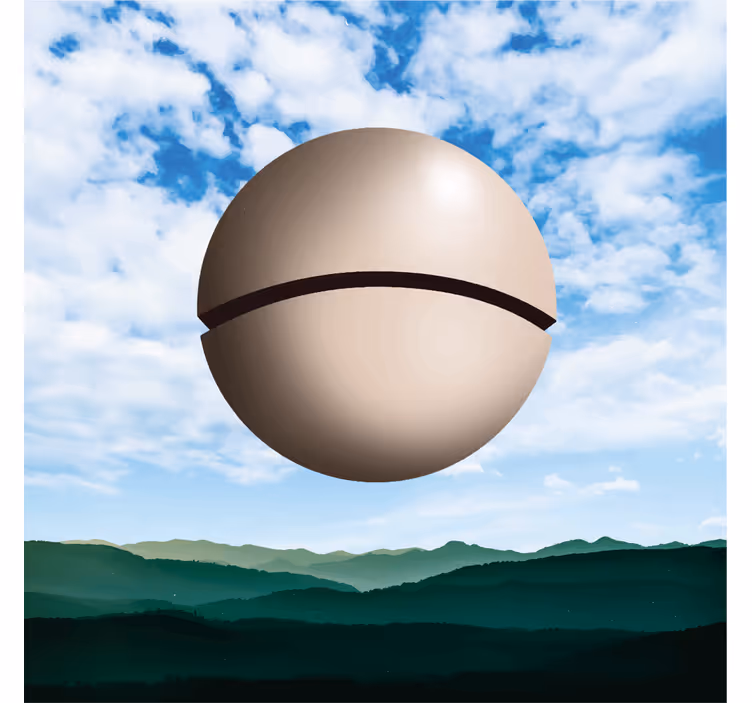 Roleta do salonu kula magritte - TenStickers