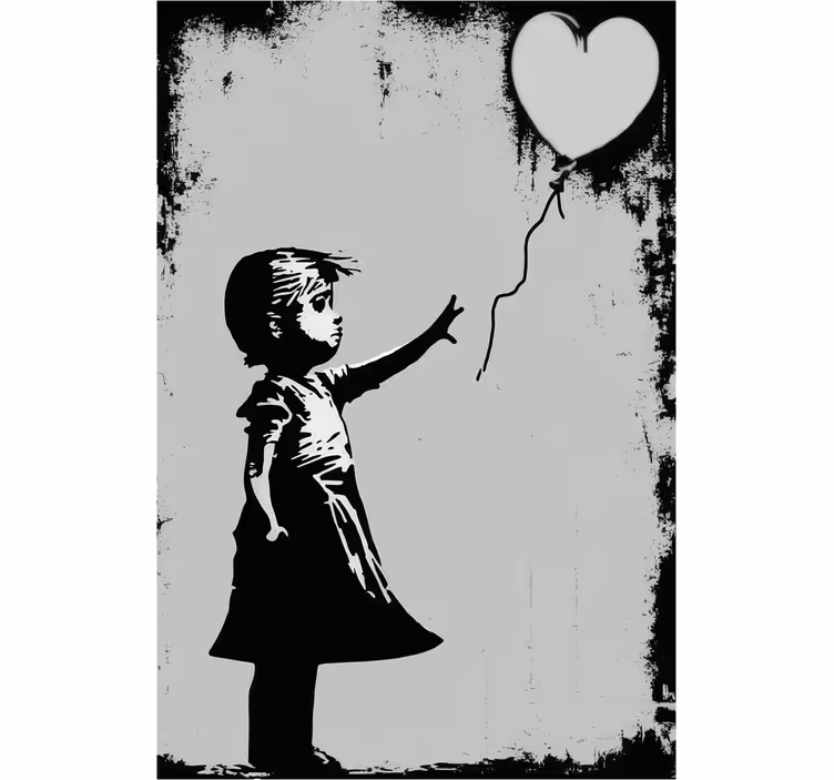 Roleta do salonu dziewczyna w stylu street art - TenStickers