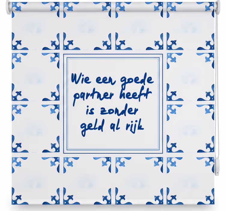 Roleta do sypialni z pięknym cytatem wdzięczności - TenStickers