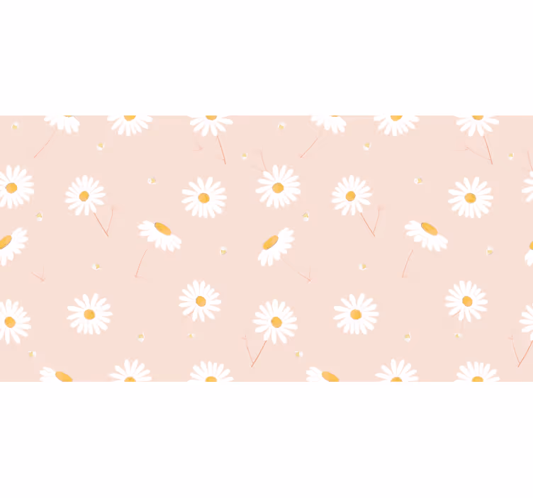 Roleta do sypialni w kwiaty stokrotek nordyckich - TenStickers