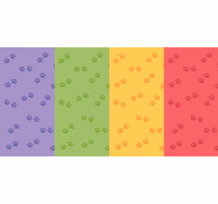 Roleta do sypialni w wzór łapek - TenStickers