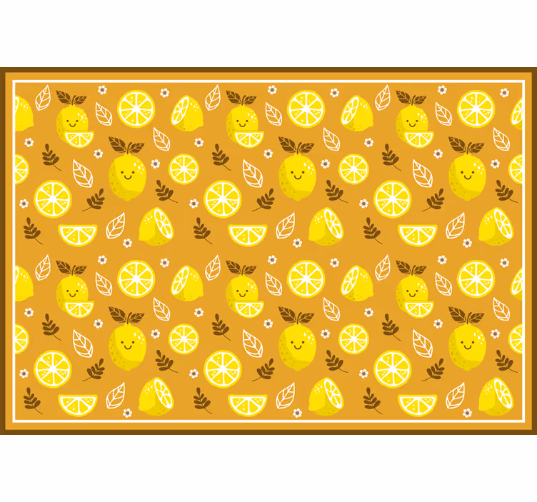 Roleta do sypialni z uśmiechniętymi cytrynami - TenStickers