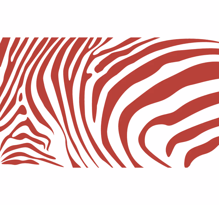 Roleta do sypialni w czerwone paski zebra - TenStickers