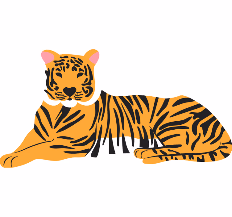 Roleta do sypialni w wzór skóry tygrysa - TenStickers