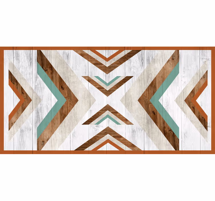 Roleta do sypialni w stylu boho azteckim drewniana - TenStickers