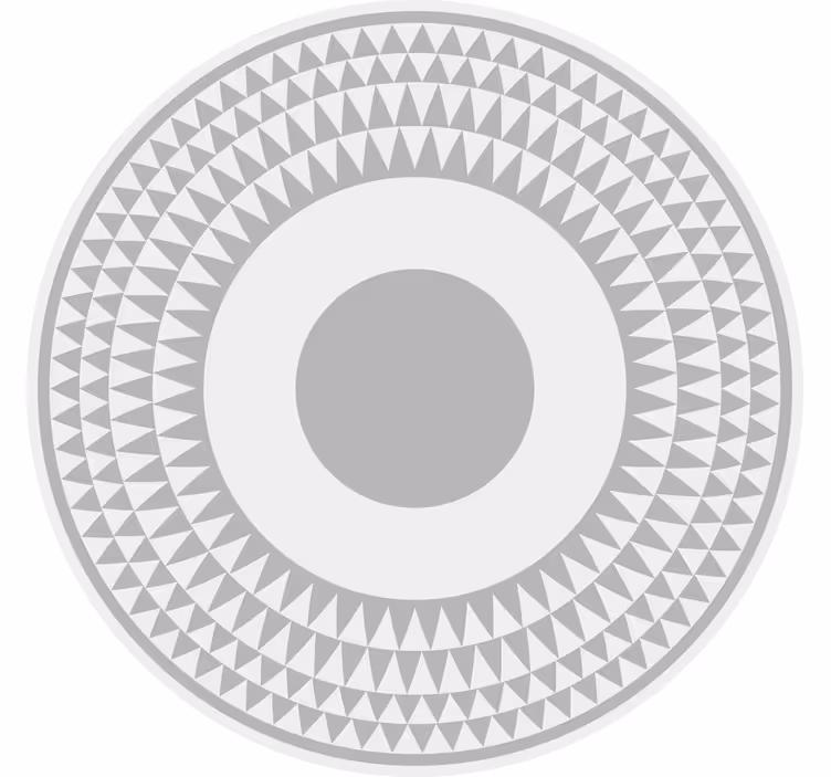 Roleta do sypialni w minimalistyczny szary trójkąt - TenStickers