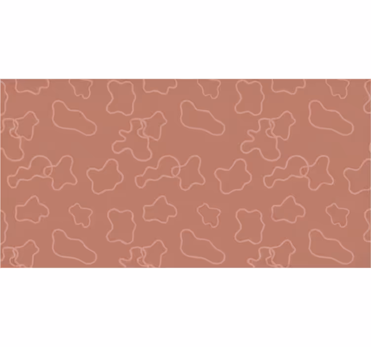 Roleta do sypialni w terrakotowe nieregularne kręgi - TenStickers