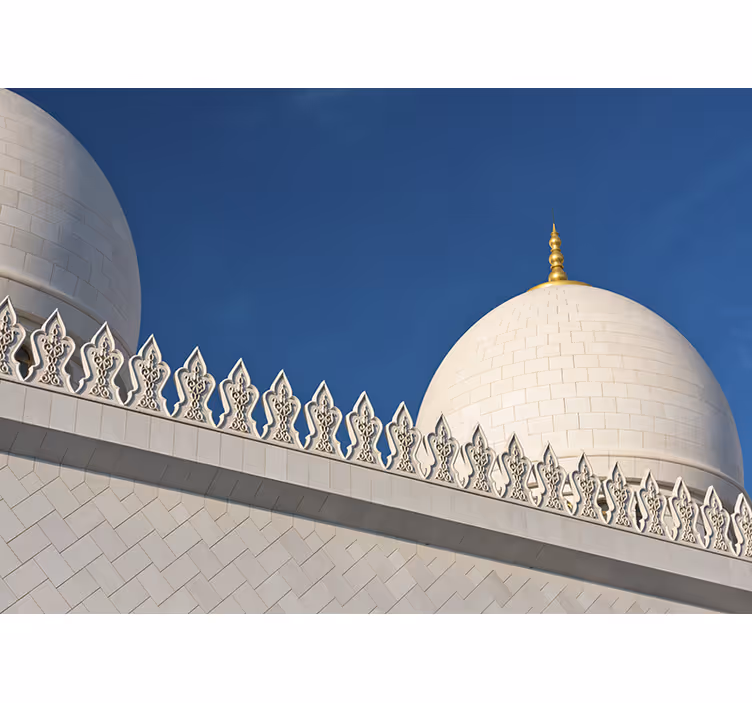 Biała roleta emirates sheikh zayed - TenStickers
