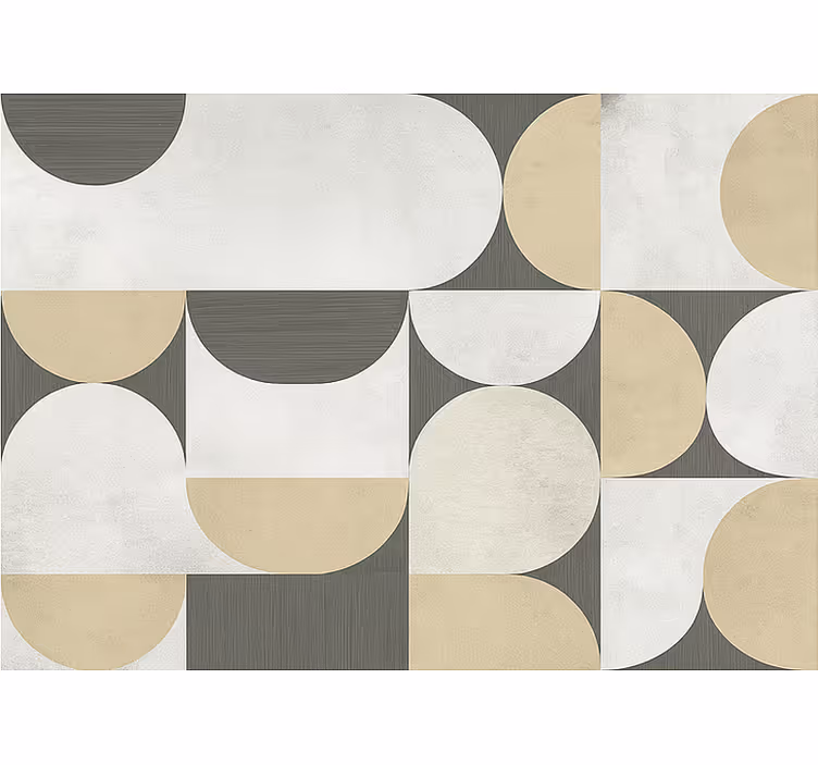 Roleta do salonu w abstrakcyjne geometryczne wzory - TenStickers