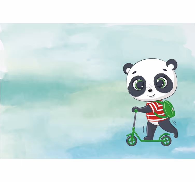 Roleta dla dzieci z motywem pandy włoskiej - TenStickers