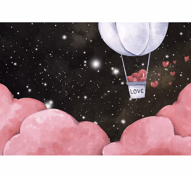 Roleta dla dzieci z romantycznym wzorem balonów - TenStickers