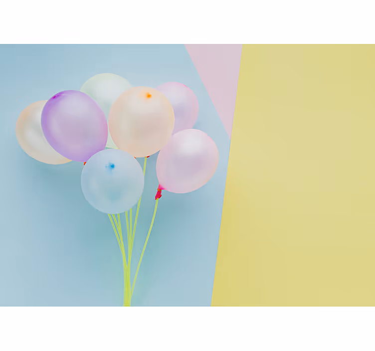 Roleta dla dzieci z nowoczesną ramą i balonami - TenStickers