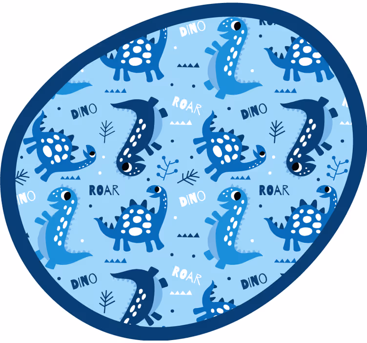 Roleta dla dzieci w niebieskie dinozaury - TenStickers