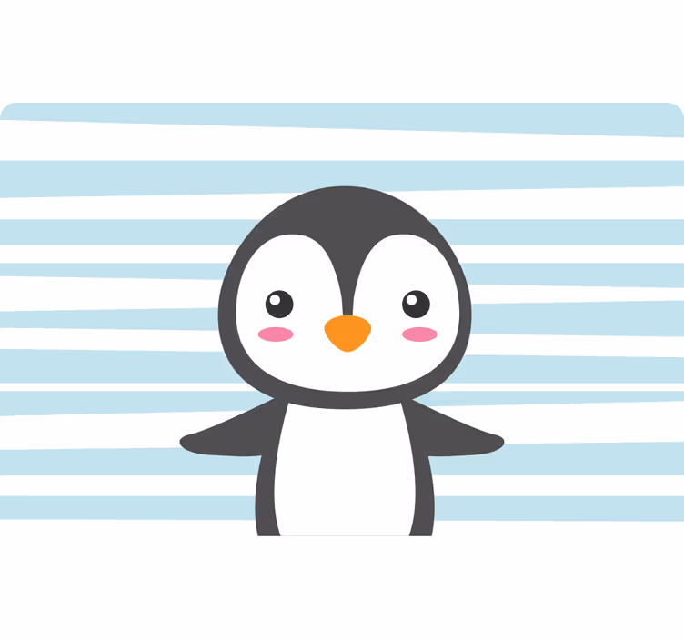 Roleta dla dzieci wesoły pingwin - TenStickers