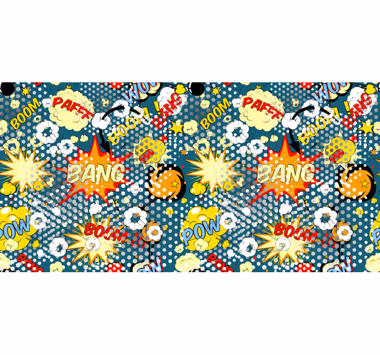 Roleta dla dzieci w wzór eksplozji komiksu - TenStickers