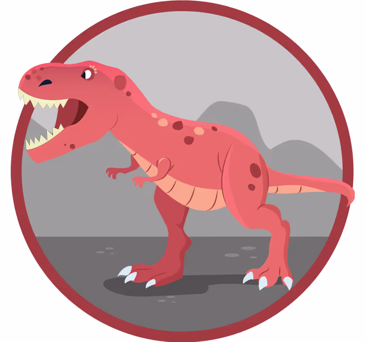 Roleta dla dzieci z ilustracją t-rexa do pokoju - TenStickers