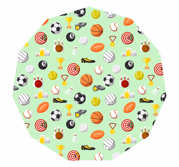 Roleta dla dzieci do ćwiczeń ruchowych - TenStickers