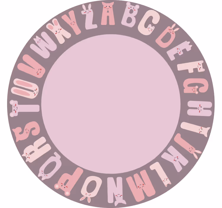 Roleta dla dzieci z okrągłymi literami - TenStickers