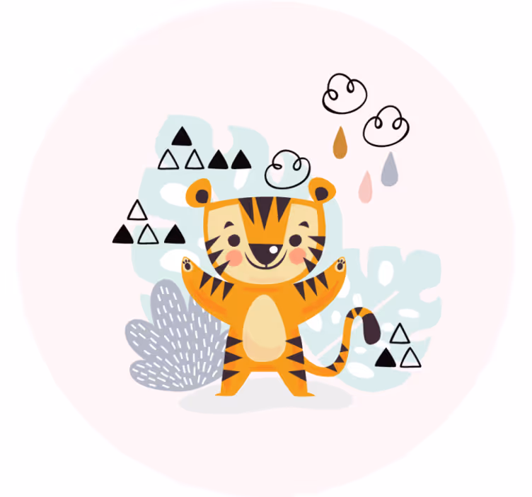 Roleta dla dzieci z rysunkiem tygrysa - TenStickers