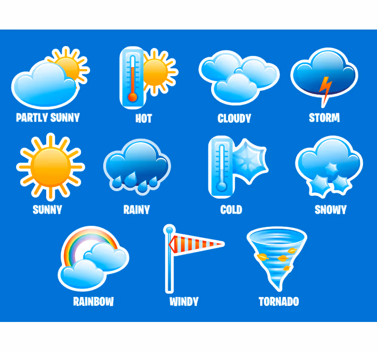 Roleta dla dzieci pogoda dla dzieci - TenStickers