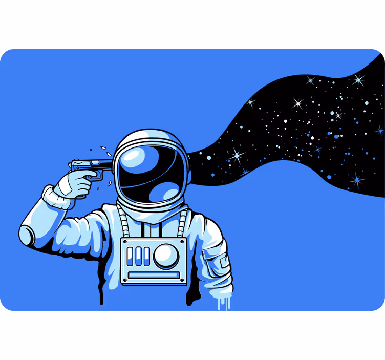 Roleta dla dzieci astronauci pod presją - TenStickers
