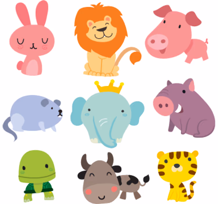 Roleta dla dzieci z naklejkami zwierząt - TenStickers