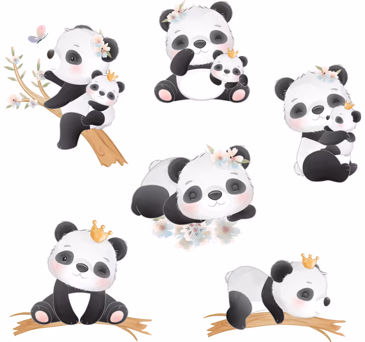 Roleta dla dzieci panda w życiu - TenStickers