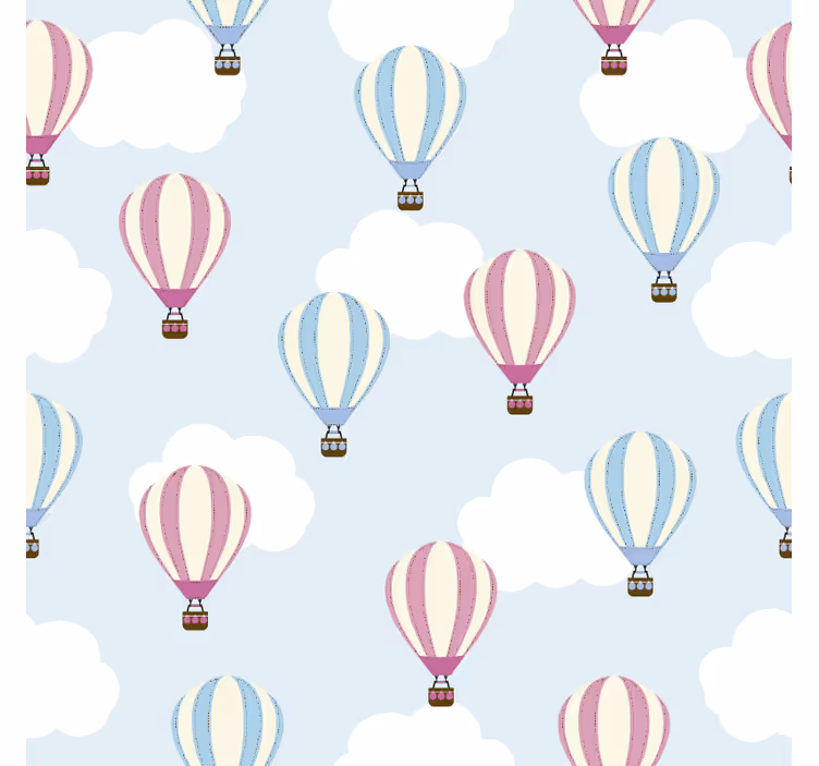 Roleta dla dzieci w chmurki i balony - TenStickers
