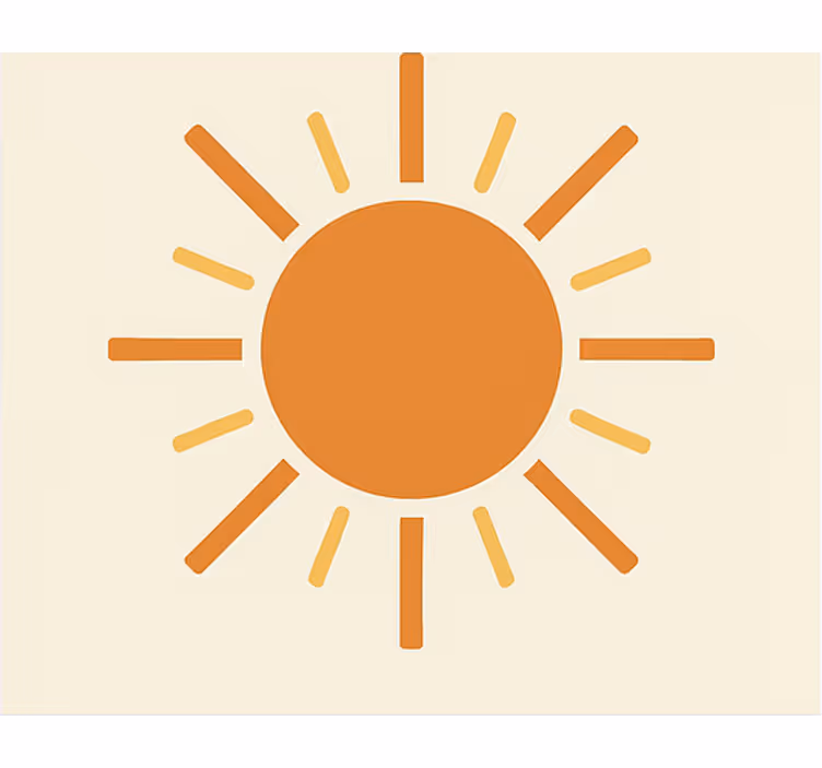 Pomarańczowa roleta sol filat z filtrami uv - TenStickers
