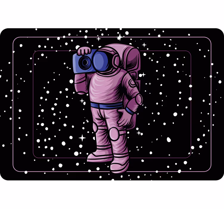 Roleta dla dzieci astronauta z radiem - TenStickers