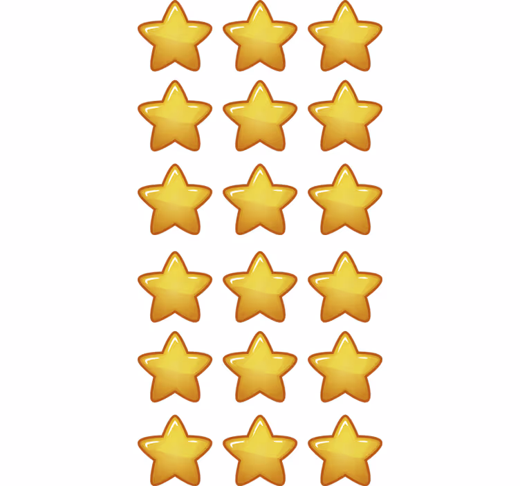 Roleta dla dzieci z geometrycznymi gwiazdkami - TenStickers