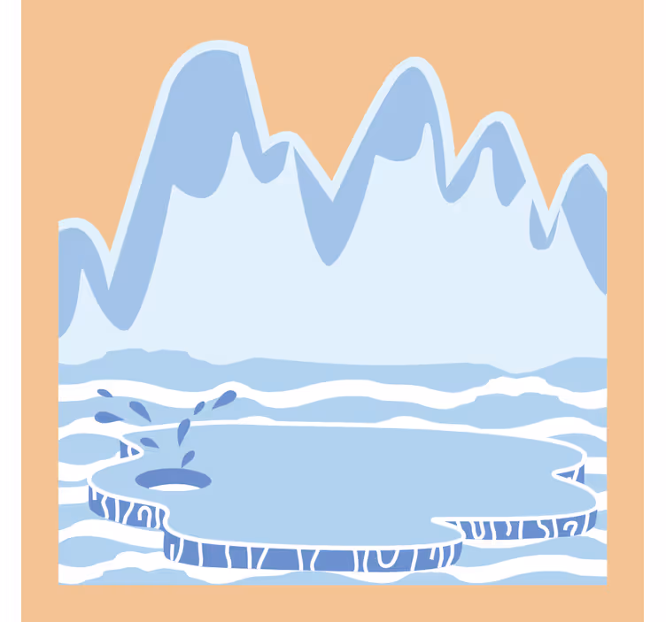 Roleta dla dzieci górskie lodowe szczyty - TenStickers