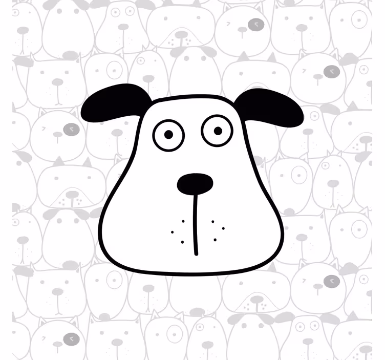 Roleta dla dzieci z niesamowitym rysunkowym wzorem psów - TenStickers
