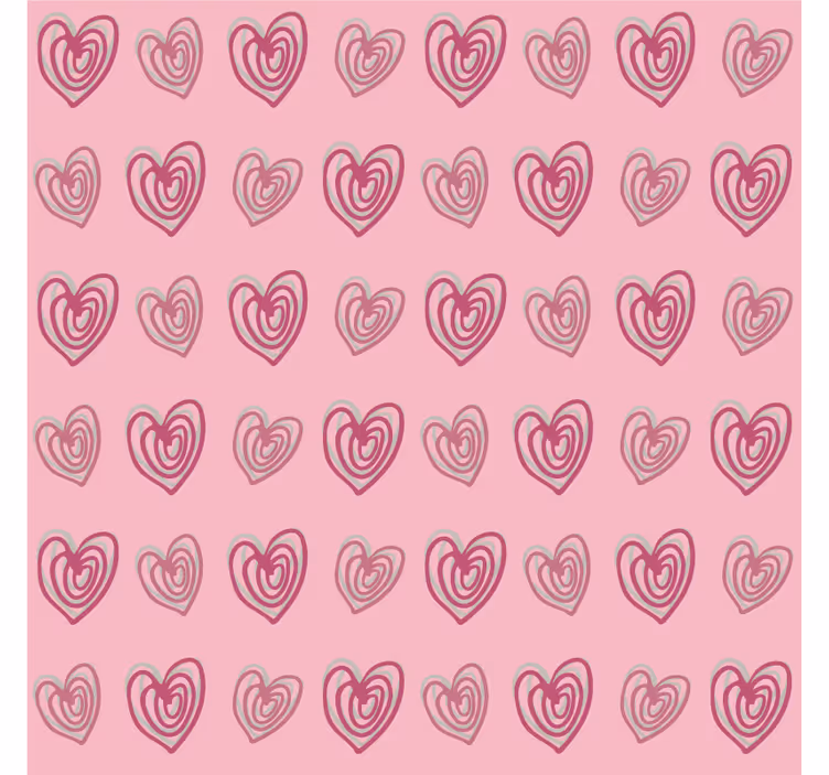 Roleta dla dzieci w różowe serduszka doodle - TenStickers