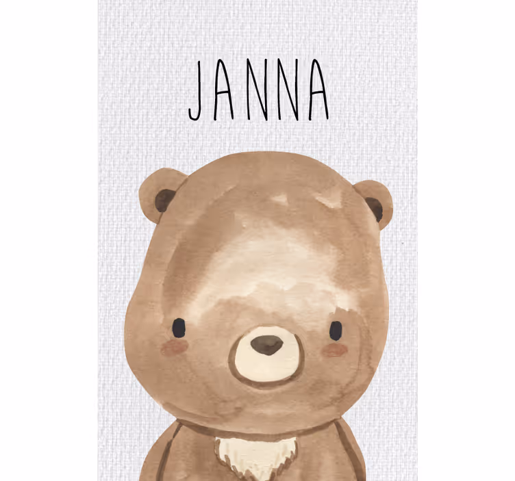 Roleta dla dzieci miś z leśnymi zwierzętami - TenStickers