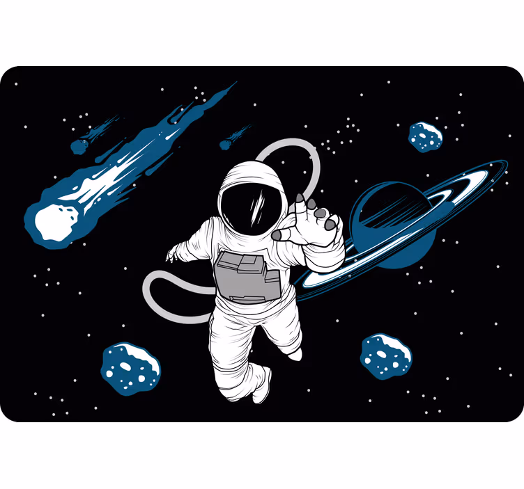 Roleta dla dzieci z rysowanym astronautą - TenStickers