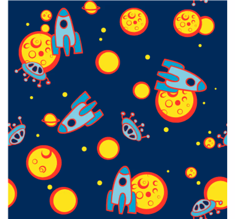 Roleta dla dzieci kosmiczna z winylu - TenStickers