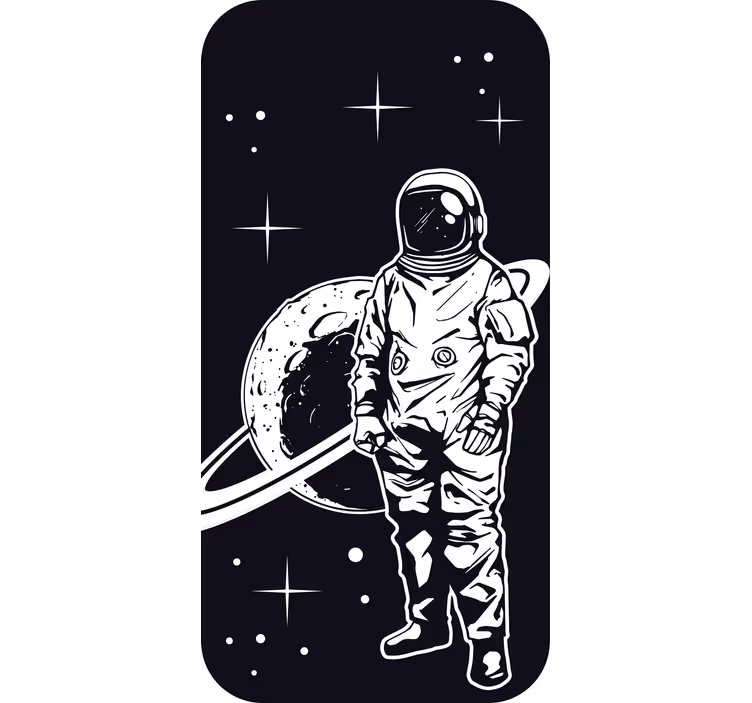 Roleta dla dzieci z motywem astronauty i planety - TenStickers