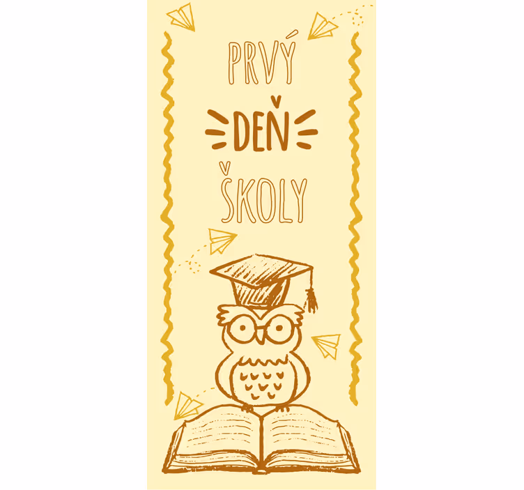 Roleta dla dzieci z motywem pierwszego dnia szkoły - TenStickers